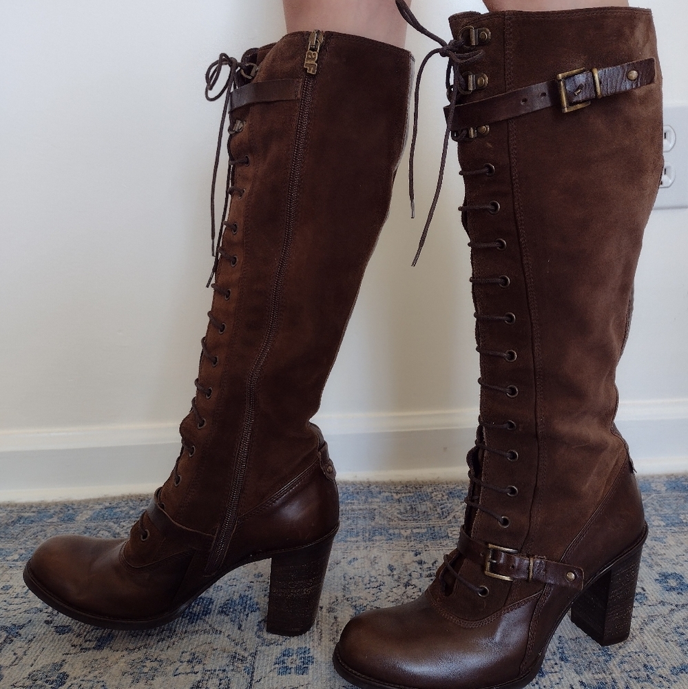 Alberto Fermani Brown Lace Up Boots - Picture 3 of 16